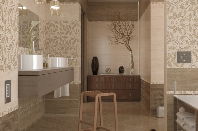 Travertine mosaic