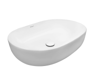 Раковина Kerald 600*415*140 мм накладная, белый  Раковина Kerald 600*415*140 мм накладная, белый