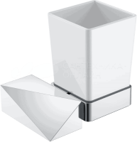 Настенный стакан д/зубных щеток NEW VENTURO хром