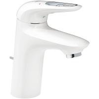 33558LS3 Смеситель для раковины GROHE Eurostyle new с донным клапаном, белая луна