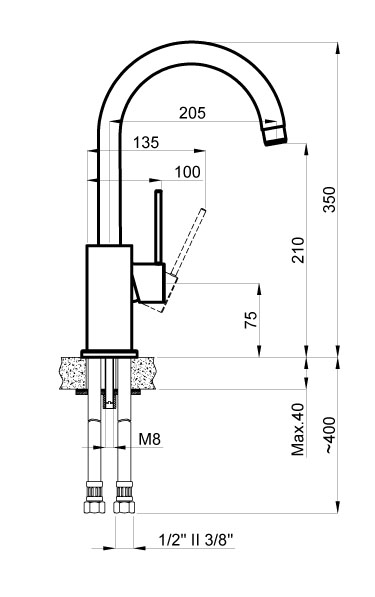 TASCO Смеситель для кухни белый, белый (AZ-151644316) в Сочи и Адлере