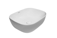 Раковина Kerald 490*395*150 мм накладная, белый  Раковина Kerald 490*395*150 мм накладная, белый