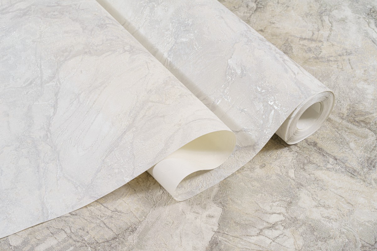 Обои FREEDOM Лазурит, винил на флизелиновой основе 1,06*10,05м, Белый мотив