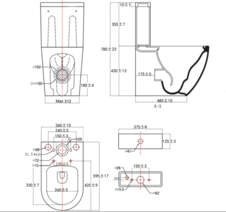 Унитаз-компакт Kerald ARC (Арки) безободковый, Торнадо 600*375*830 мм,с сиденьем микролифт дюропласт в Сочи и Адлере Унитаз-компакт Kerald ARC (Арки) безободковый, Торнадо 600*375*830 мм,с сиденьем микролифт дюропласт в Сочи и Адлере