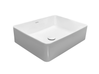 Раковина Kerald 520*410*130 мм накладная, белый  Раковина Kerald 520*410*130 мм накладная, белый