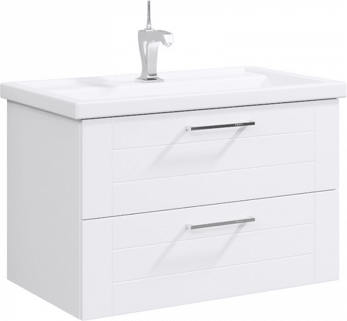 МАНЧЕСТЕР 80 Тумба подвесная, два ящика, белая с раковиной ФОСТЕР 80 (Ш81хВ54хГ46) МАНЧЕСТЕР 80 Тумба подвесная, два ящика, белая с раковиной ФОСТЕР 80 (Ш81хВ54хГ46)