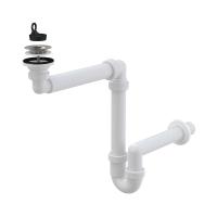 Сифон для умывальника экономящий пространство Ø63 
