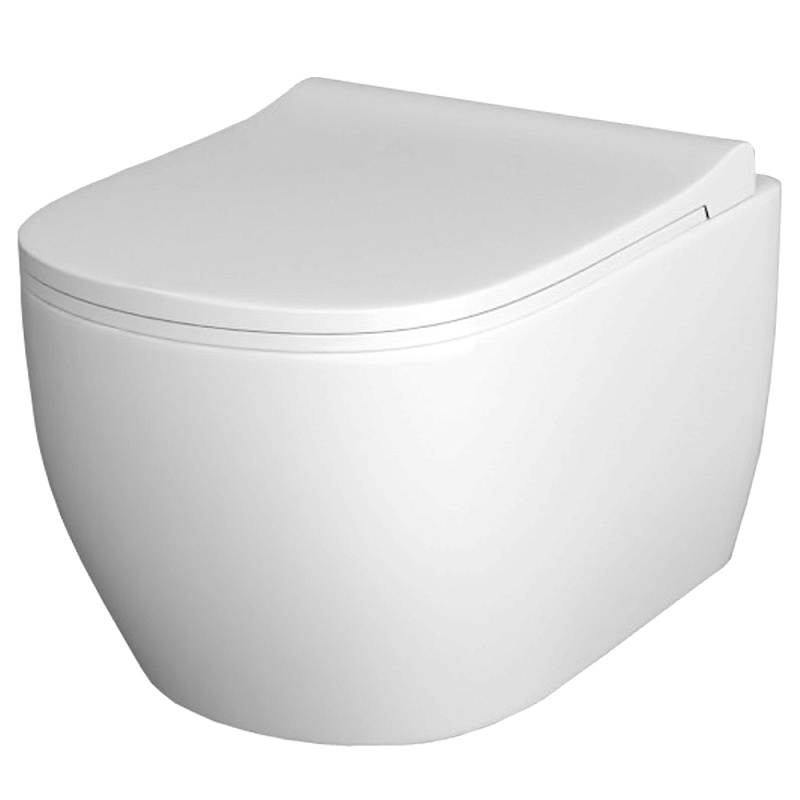 Унитаз подвесной Turavit RONDO 360x515x360 безободковый, с тонким сиденьем микролифт Унитаз подвесной Turavit RONDO 360x515x360 безободковый, с тонким сиденьем микролифт