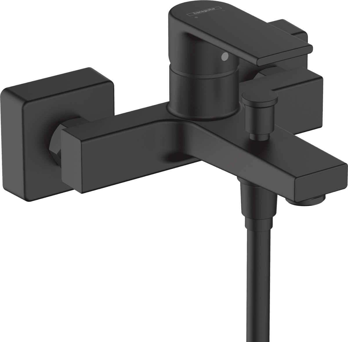 71450670 HG Vernis Shape Смеситель для ванны, однорычажный, ВМ, матовый черный (71450670) 71450670 HG Vernis Shape Смеситель для ванны, однорычажный, ВМ, матовый черный (71450670)