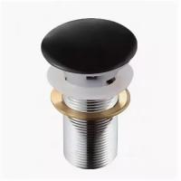 Донный клапан Gid BLm100 черный матовый керамический без перелива