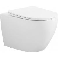 Унитаз подвесной ESBANO AZALEA (Матовый Белый) с сиденьем