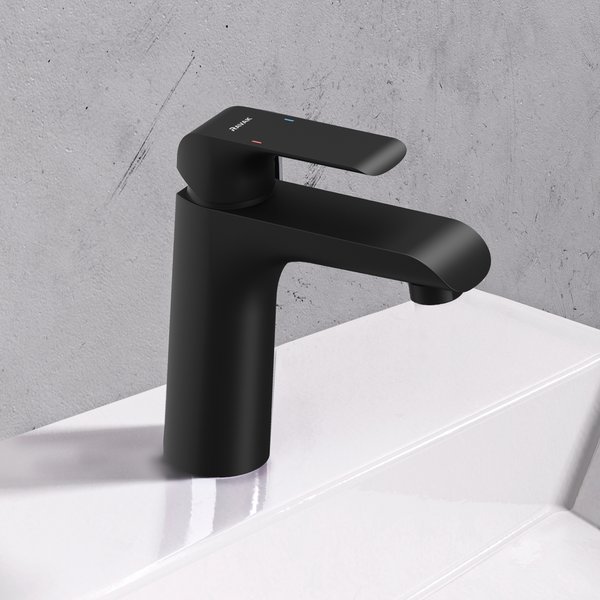 Смеситель для умывальника с донным клапаном Flat black FL 013.20 в Сочи и Адлере