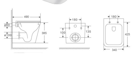 Унитаз подвесной Kerald MOON безободковый Торнадо,490*340*385мм,сиденье дюропласт, микролифт в Сочи и Адлере Унитаз подвесной Kerald MOON безободковый Торнадо,490*340*385мм,сиденье дюропласт, микролифт в Сочи и Адлере