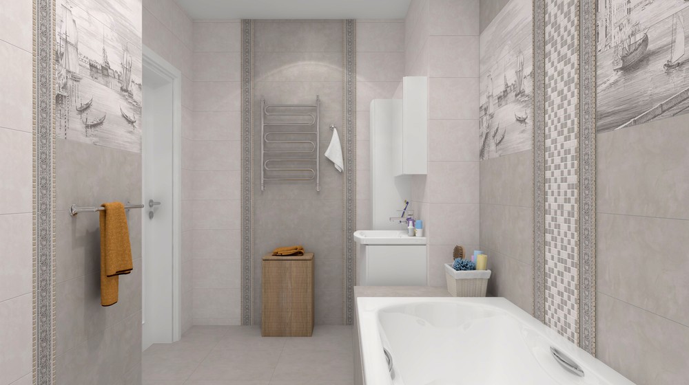 Плитка монпарнас kerama marazzi в интерьере ванной