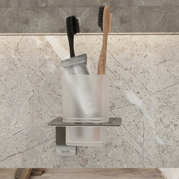 Подстаканник одинарный, матовое стекло, сплав металлов, Slide, графит, IDDIS, SLIGMG1i45 в Сочи и Адлере