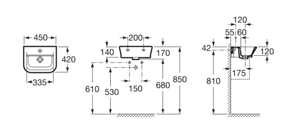 THE GAP UNIK Раковина 450 мм в Сочи и Адлере THE GAP UNIK Раковина 450 мм в Сочи и Адлере