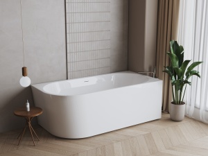 BORA R Ванна акриловая пристенная 1700*800*580, правая, белый в Сочи и Адлере BORA R Ванна акриловая пристенная 1700*800*580, правая, белый в Сочи и Адлере