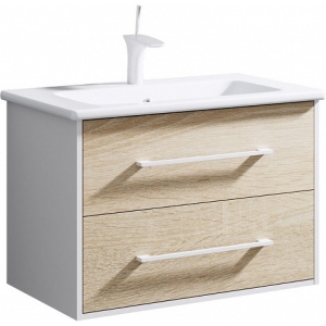 МАЙАМИ 80 Тумба подвесная, два ящика, c раковиной Euphoria 80 МАЙАМИ 80 Тумба подвесная, два ящика, c раковиной Euphoria 80