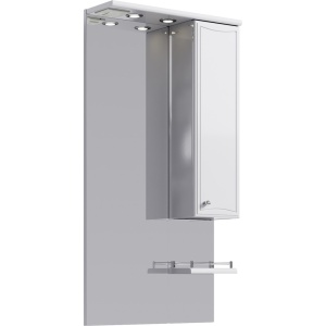 БАРСЕЛОНА 60 Зеркало с полочкой, шкафчиком, а также светодиодной подсветкой, включателем и розеткой (Ш60хВ108хГ17,5) в Сочи и Адлере БАРСЕЛОНА 60 Зеркало с полочкой, шкафчиком, а также светодиодной подсветкой, включателем и розеткой (Ш60хВ108хГ17,5) в Сочи и Адлере