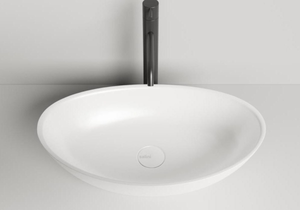 Salini NOEMI Раковина накладная 560х340х150мм, без отв. под смес, без перелива, мат-л: S-Stone, матовый, RAL7016, +д/к в Сочи и Адлере Salini NOEMI Раковина накладная 560х340х150мм, без отв. под смес, без перелива, мат-л: S-Stone, матовый, RAL7016, +д/к в Сочи и Адлере
