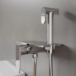 Встраиваемый смеситель с гигиеническим душем, полка, Axes, IDDIS, AXESBSHi08 в Сочи и Адлере