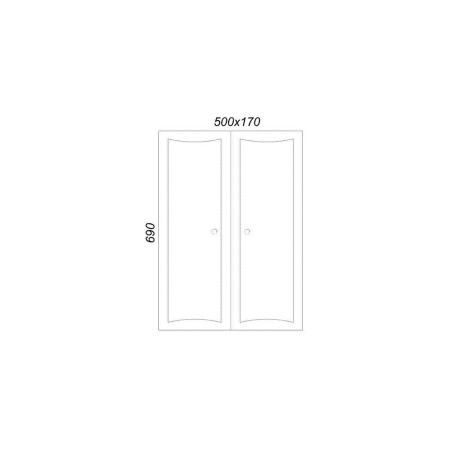 БАРСЕЛОНА 50 Шкафчик навесной двухстворчатый в Сочи и Адлере