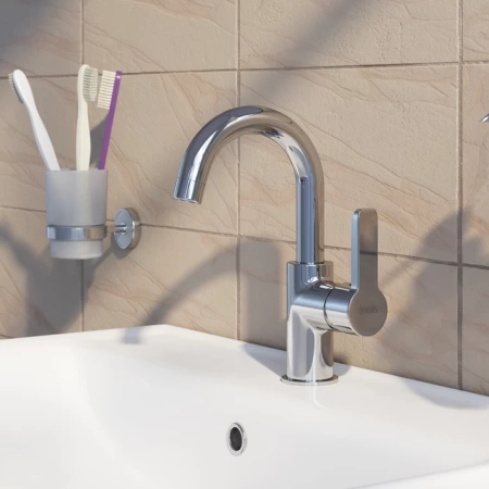 Смеситель для умывальника с поворотным изливом, Sena, IDDIS, SENSBR0i01 в Сочи и Адлере