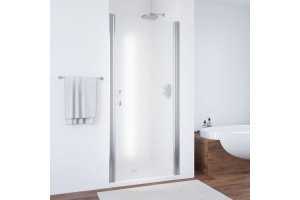 Дверь в душевой проем ЕР 95 08 10 профиль хром глянцевый стекло сатин