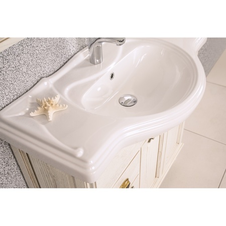 ЖЕРОНА 105 тумба-умывальник белое золото БЕЗ раковины в Сочи и Адлере