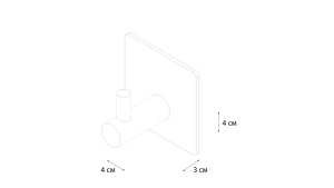Fixsen FX-560А Крючок одинарный - 2 штуки, черный в Сочи и Адлере