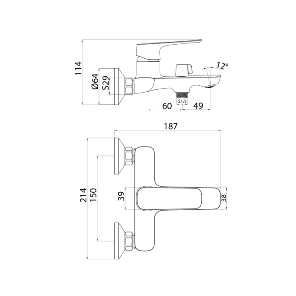 Смеситель для ванны, Sign, IDDIS, SIGSB02i02WA в Сочи и Адлере Смеситель для ванны, Sign, IDDIS, SIGSB02i02WA в Сочи и Адлере