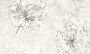 Обои Ateliero Sonya, винил на флизелиновой основе, 1,06 x 10,05 м, цвет бежево-зелёный мотив