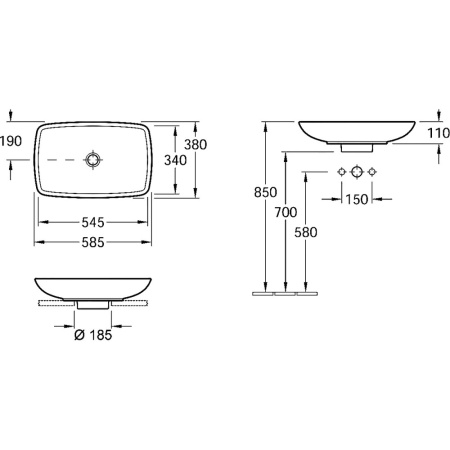LOOP&FRIENDS Раков.накл. 58.5х38см б/отв. бел.Альп в Сочи и Адлере
