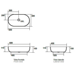 Kerasan Nolita Раковина накладная 60х40 см, без отв под смеситель, цвет белый глянцевый в Сочи и Адлере Kerasan Nolita Раковина накладная 60х40 см, без отв под смеситель, цвет белый глянцевый в Сочи и Адлере