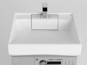 Раковина на стиральную машину Рейн 60, белая в Сочи и Адлере Раковина на стиральную машину Рейн 60, белая в Сочи и Адлере