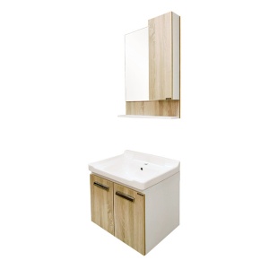 COMFORTY Тумба-умывальник "Рига-60" дуб сонома с раковиной COMFORTY 9335-60 в Сочи и Адлере COMFORTY Тумба-умывальник "Рига-60" дуб сонома с раковиной COMFORTY 9335-60 в Сочи и Адлере