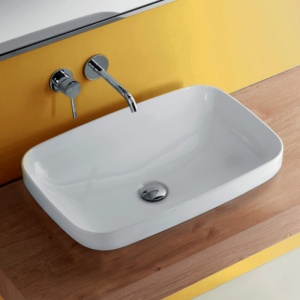 Kerasan Tribeca Раковина встраиваемая/накладная 60х38см, без отверстия под смеситель, цвет: белый Kerasan Tribeca Раковина встраиваемая/накладная 60х38см, без отверстия под смеситель, цвет: белый