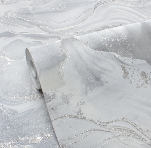 Обои Victoria Stenova Odyssey, Винил горячего тиснения, 1.06*10.05м, Св.Серый мотив в Сочи и Адлере