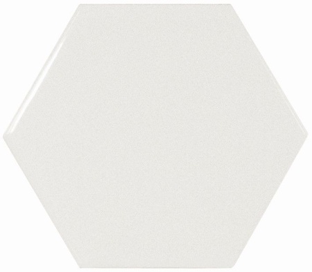 Плитка настенная Scale Hexagon White glossy 12.4*10.7