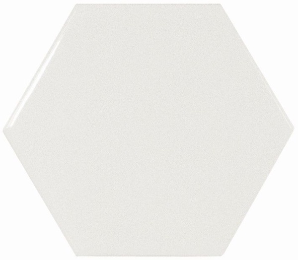 Плитка настенная Scale Hexagon White glossy 12.4*10.7