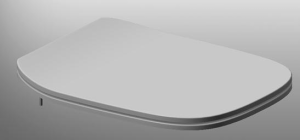 Тонкое сиденье с крышкой к компакту DEBBA микролифт, быстросъемн., дюропласт Тонкое сиденье с крышкой к компакту DEBBA микролифт, быстросъемн., дюропласт