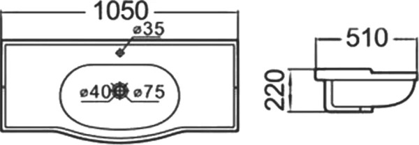 Раковина 78189 COMFORTY в Сочи и Адлере Раковина 78189 COMFORTY в Сочи и Адлере
