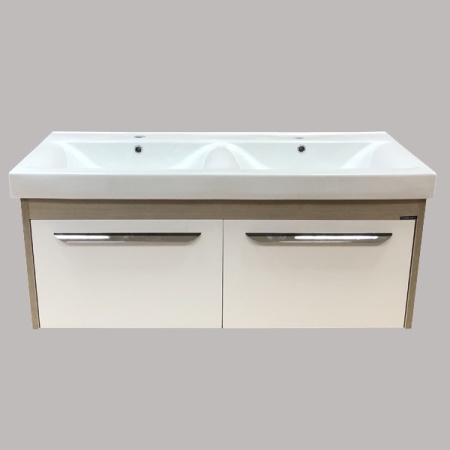 COMFORTY Тумба-умывальник "Твикс-120П" сосна лоредо с раковиной COMFORTY 8112 в Сочи и Адлере