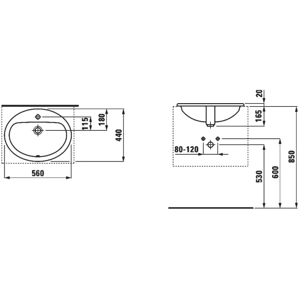 8.1395.1.000.104.1 умывальник PRO встарив. сверху /56х44х16,5/ (бел) в Сочи и Адлере 8.1395.1.000.104.1 умывальник PRO встарив. сверху /56х44х16,5/ (бел) в Сочи и Адлере