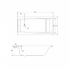 Ванна Cersanit прямоугольная VIRGO 150x75 в Сочи и Адлере