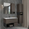 COMFORTY Шкаф-колонна "Франкфурт-40" дуб шоколадно-коричневый в Сочи и Адлере