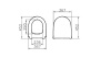 Сиденье для унитаза Vitra Sento 130-003-009 с микролифтом в Сочи и Адлере