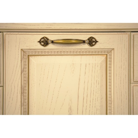 ЖЕРОНА шкаф-колонна белое золото левый в Сочи и Адлере