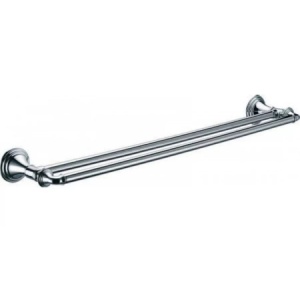 Полотенцедержатель Fixsen Best трубчатый двойной 60 см, хром (FX-71602)