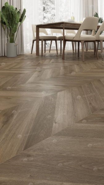Alpine Floor LVT Дуб Насыщенный Chevron 555×127×2,5 мм (1.974м2), 28шт (14А+14B) в Сочи и Адлере